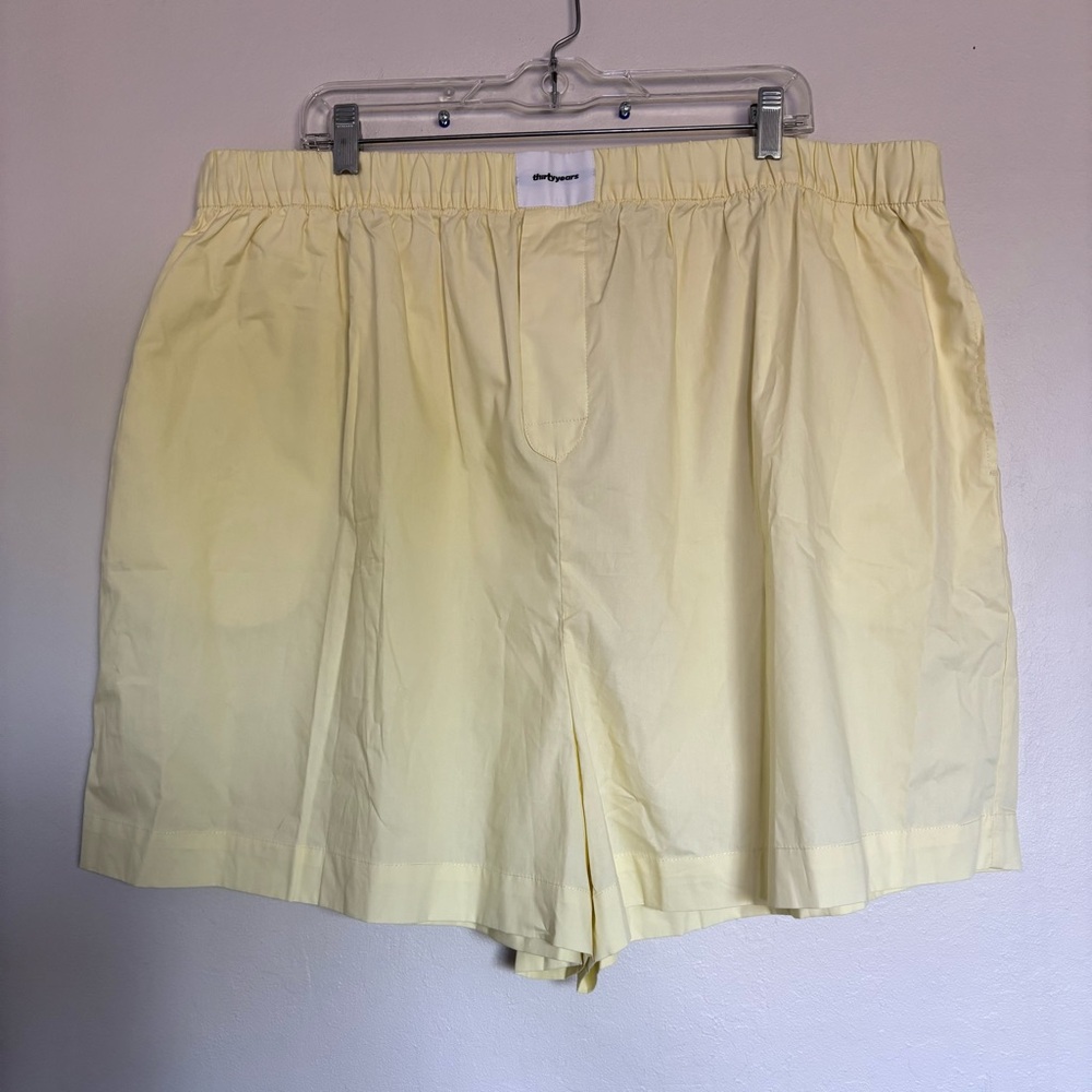 Thirty Years Cotton Boxer Shorts Size 2XL NEW Yellow Everyday Lounge Comfortable